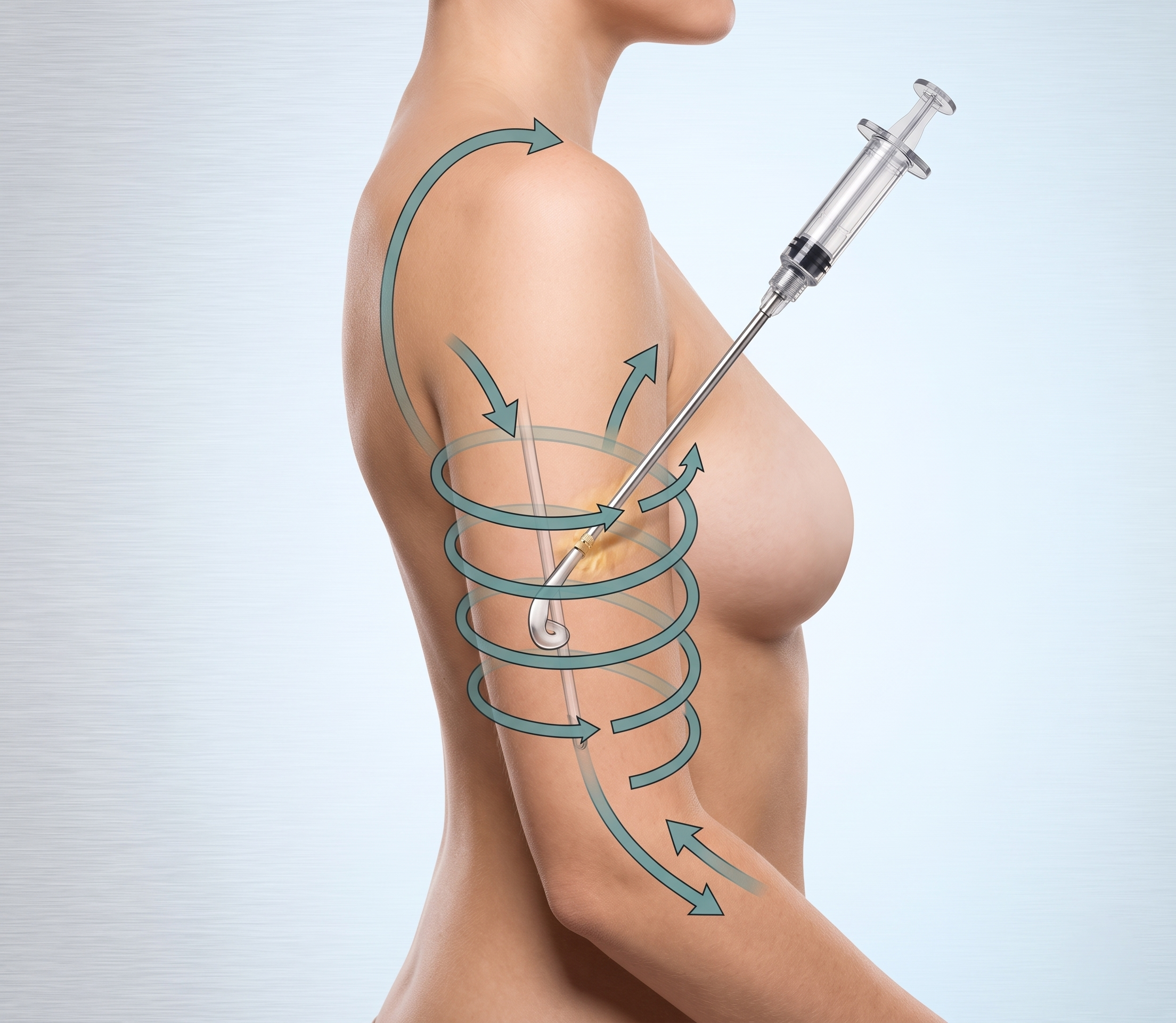360 Liposuction — Arms — illustration