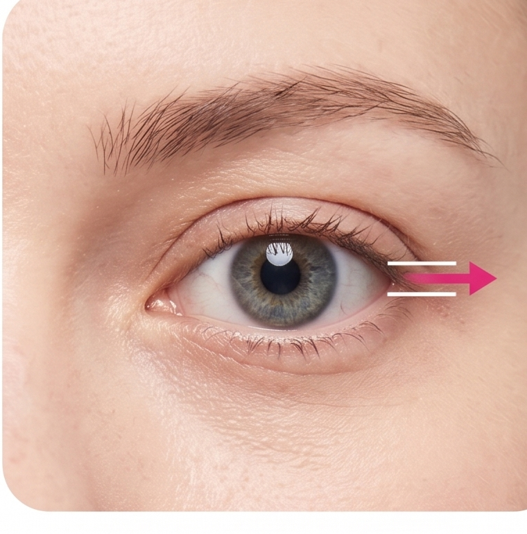 For bulging eyes or short vertical eyes.