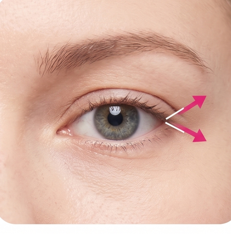 For sleepy-looking eyes.