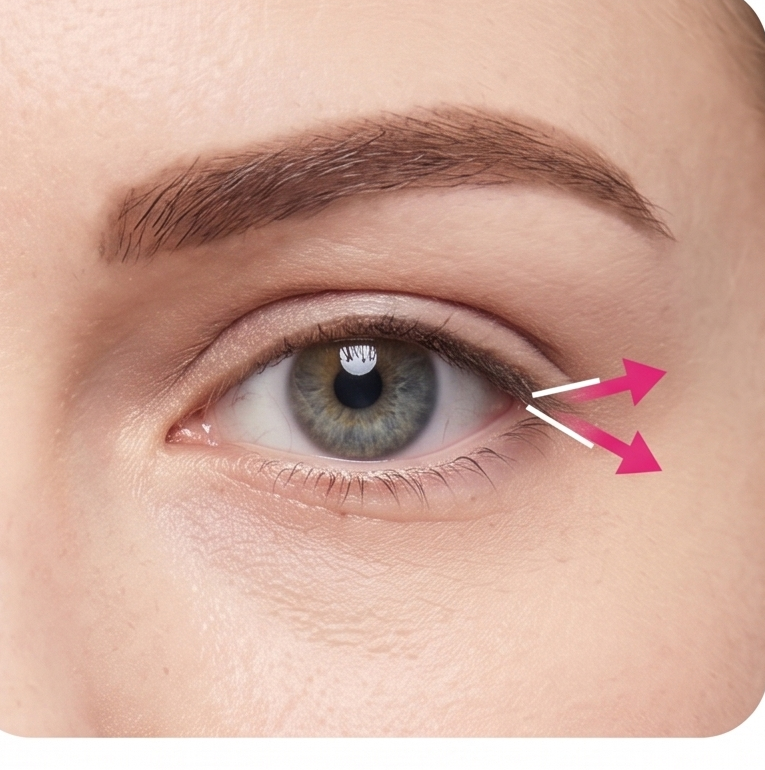 For fierce-looking eyes.