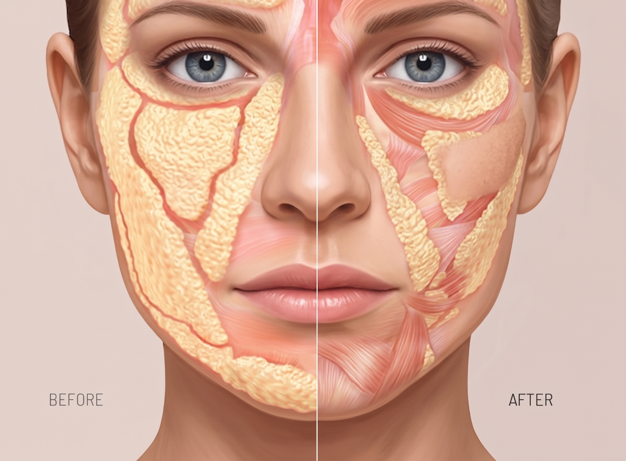Face & Neck Liposuction — illustration