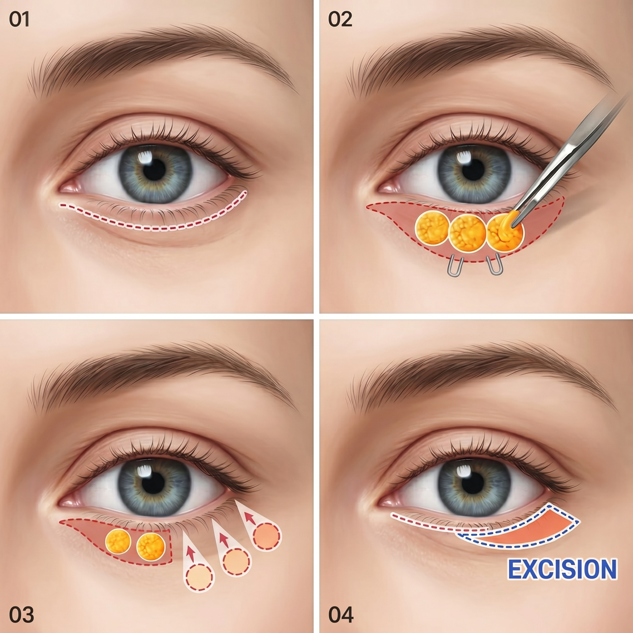 Lower Blepharoplasty — illustration