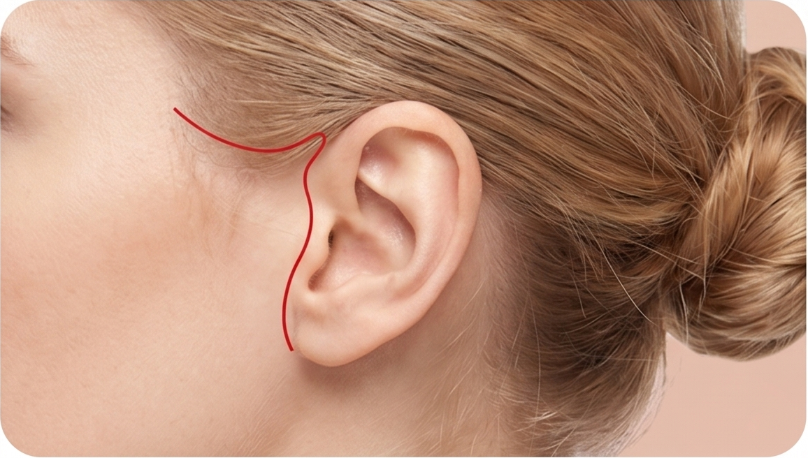 Minimum Hairline Incision