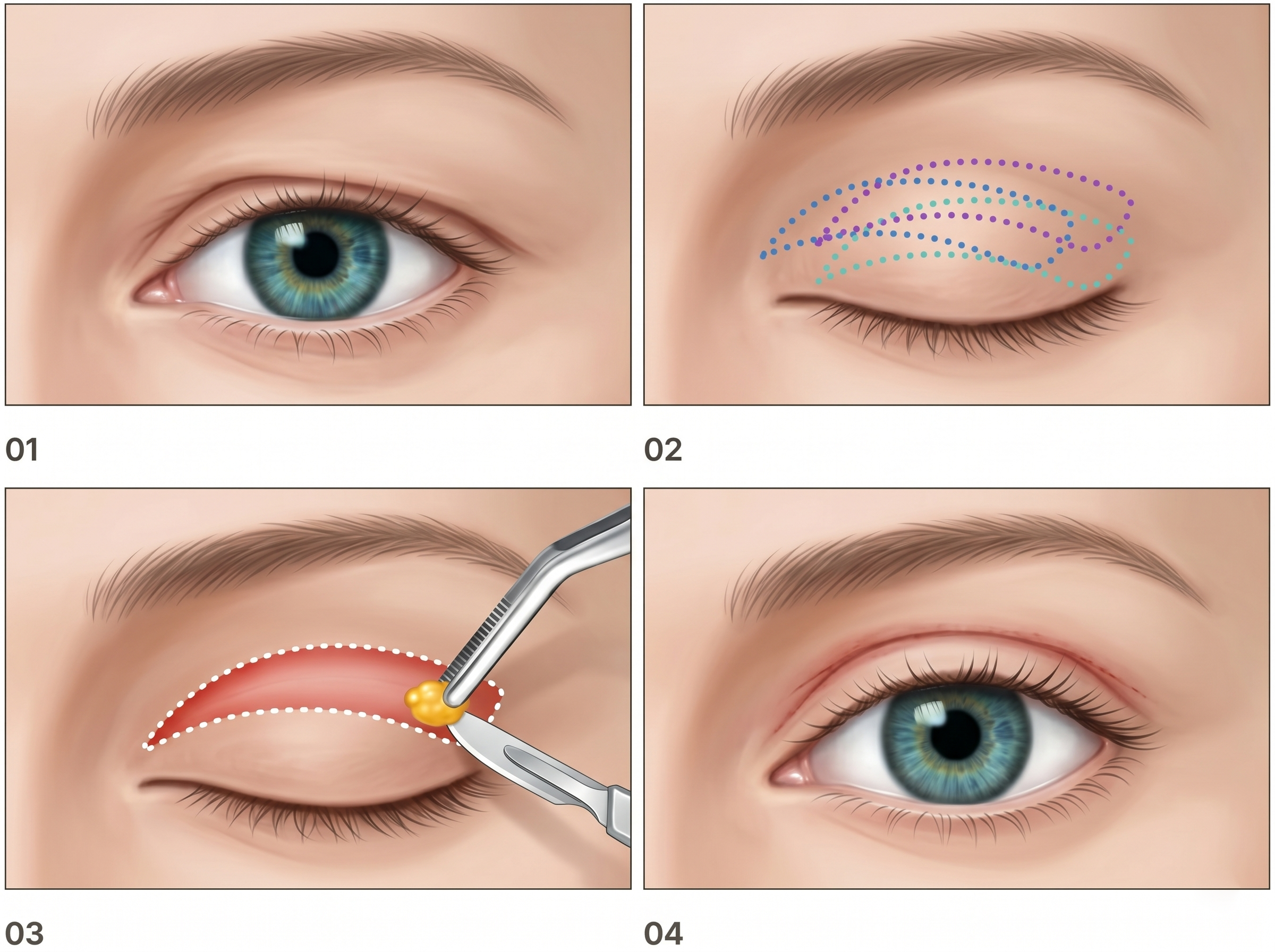 Upper Blepharoplasty — illustration